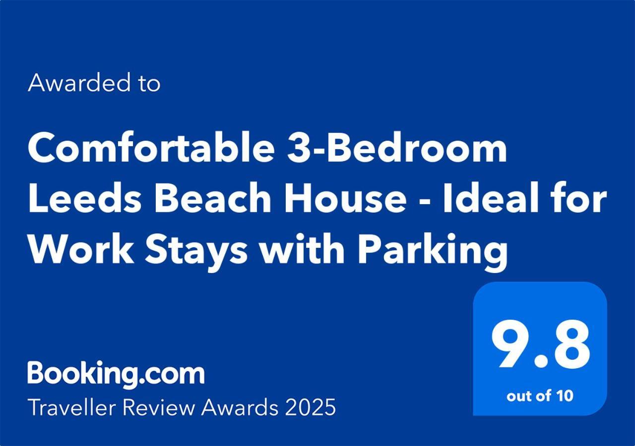 Comfortable 3 Bedrooms Leeds Beach House - Ideal For Family And Contractors - Free Parking For 2 Cars Dış mekan fotoğraf